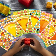 24 High-Quality Pizza Stickers for Kids – Perfect for Birthday Parties & Games