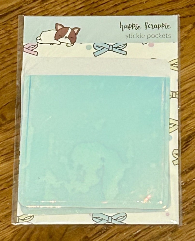 New Happie Scrappie (2) Adhesive Stickie Pockets Storage B