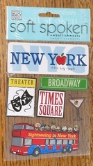 Soft Spoken New York NY Broadway Theater Time Square Tour Bus Vacation Stickers