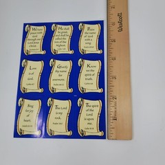 300 Bible Verse Stickers 2 Styles Scroll Metallic Sunday School Stocking Stuffer
