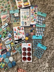 Lot of 35 Boy/Male Themed Embellishments – Paper Craft Scrapbooking, Journaling