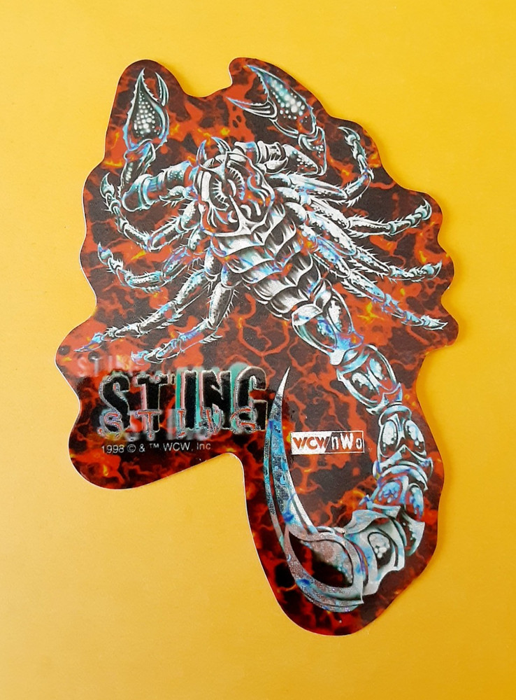 vintage prism WCW NwO Sting Wrestling vending machine Sticker