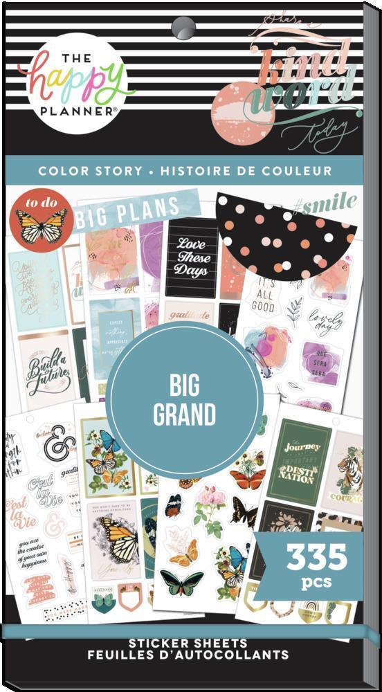 Happy Planner Value Pack Stickers – Bright Places Color Story- Big