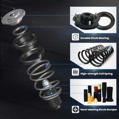 ECCPP Complete Struts Spring Assembly Front Struts Shock Absorber Fit for 200…