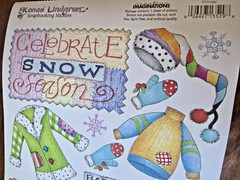 Creative Imaginations Renae Lindgren 5.5x12inch Sticker ~ Winter Snow Images