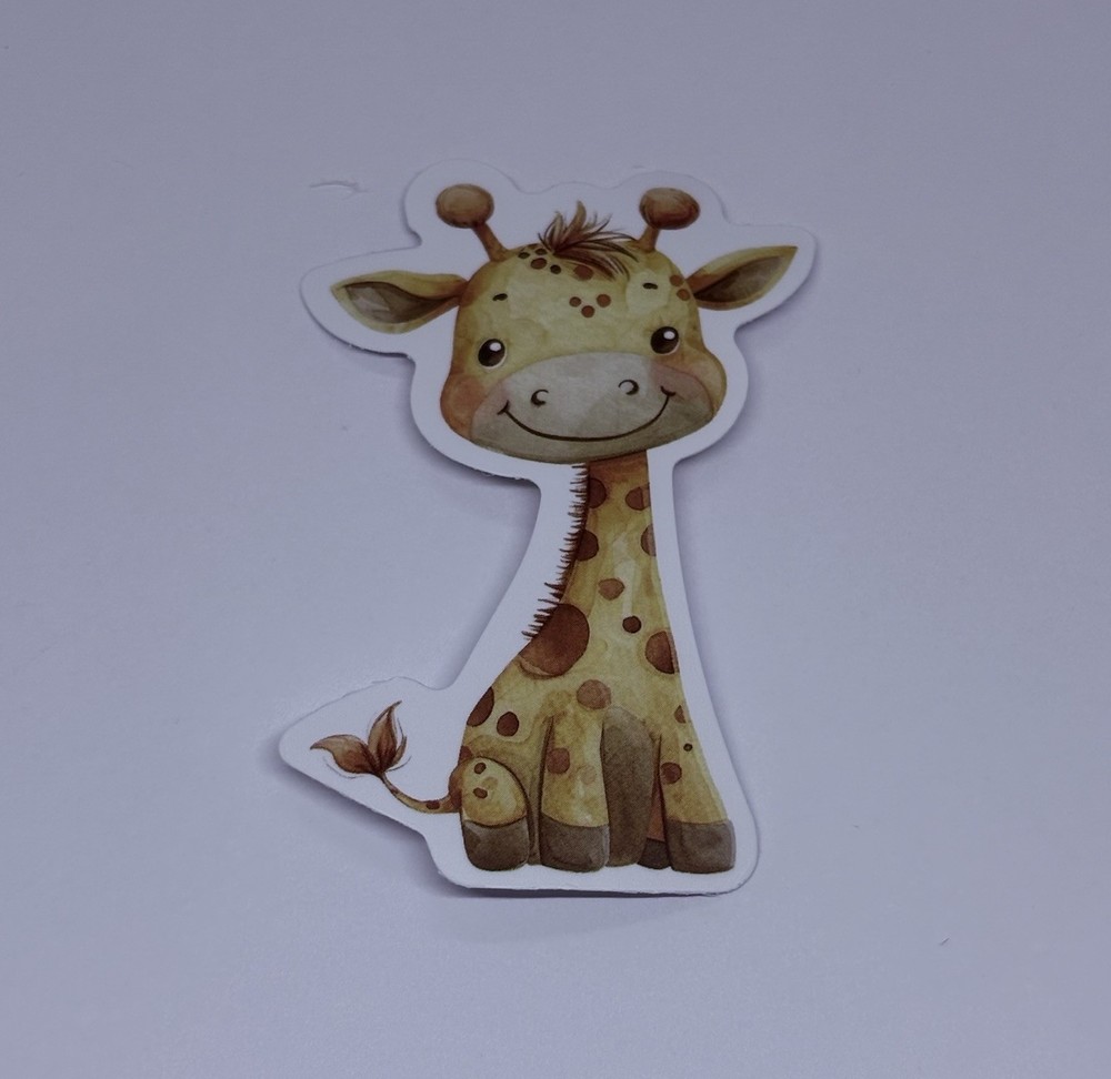 Cute Baby Giraffe Animal Sticker Vinyl Decal Journal Wall Fun Art Decor Tc9