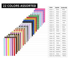 2244 Count (22 Colors Assorted) Photo Mounting Corner Stickers Self Adhesive