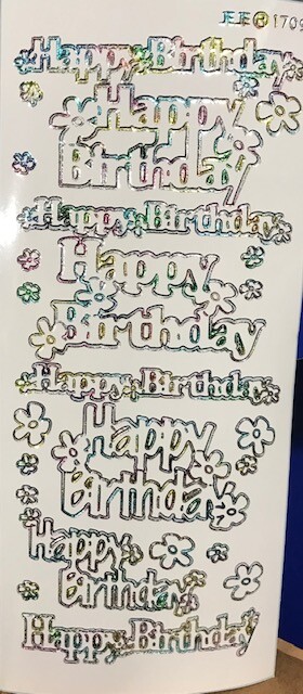 Outline Sticker – Happy Birthday Large – 170932 ml/wh