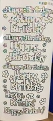 Outline Sticker – Happy Birthday Large – 170932 ml/wh