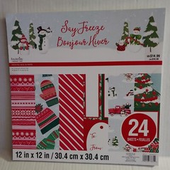 FREE Christmas Pad 24 Recollections 12 x 12 Sheets Scrapbook 120 Foam Stickers