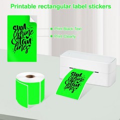 3 X 5 Inch Printable Waterproof Rectangle Color Coding Labels, 300 Per Roll A…