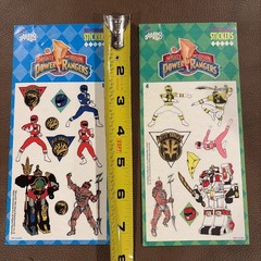 Vintage 1994 Mello Smello Mighty Morphin Power Rangers Stickers Mint New 1 Sheet