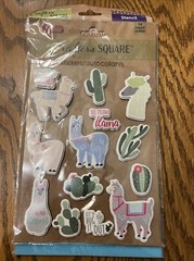 (3) Package Lot Of Crafter’s Square Decals- Rub-on, Stencil And Stickers