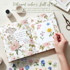 300 Pieces Flower Pink, Blue, Yellow, Purple, Orange, Red, Green, Brown