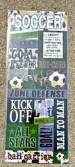 🔥 Vintage Stickabilities SOCCER PHRASES BALLS CARDSTOCK STICKERS