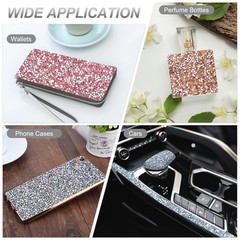 Rhinestone Sheets, Rhinestone Sticker 15.7″x9.4″ Self Adhesive(Rose Gold)