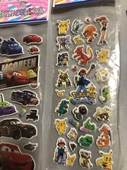 4 Random Different Sheets 3D Puffy Stickers Children Kids Gift Reward USA Seller