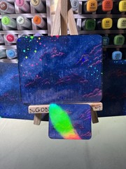 Handmade Stickers of “Chloe” by Goblin Beauty Art.