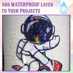 24 Sheets A4 Holographic Paper Sticker Transparent Waterproof Self Adhesive Film