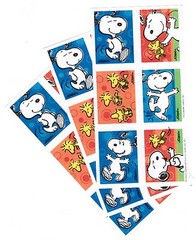 3 Sheets Snoopy & Woodstock Classic Poses Dance Hallmark Scrapbook Stickers!