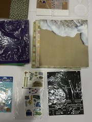 Scrapbook Album Card Stock Protectors Stickers Lot Crafting Lot