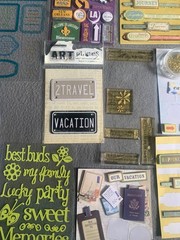 Travel-Themed Scrapbook Stickers & Embellishments Lot