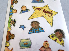 Sweetwater Our Family Clear Stickers Border Scrapbook Vintage 2002 Acid Free NOS