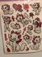 Disney Marie Cat Smitten Kitten Large Puffy Sticker Sheet Scrapbooking