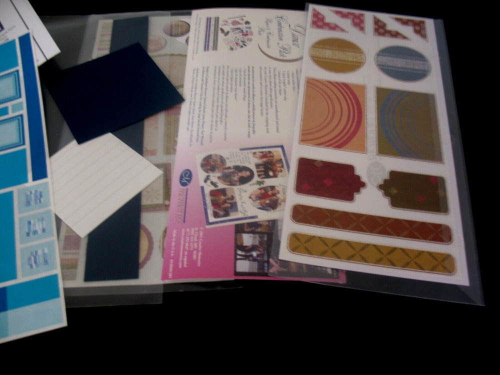 Creative Memories Lot Stickers, Dance, Earthtones, Blues, Neutrals