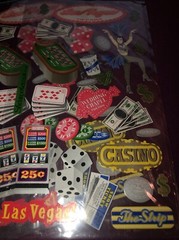New Lot of 2 STICKO Destinations Scrapbook Stickers LAS VEGAS