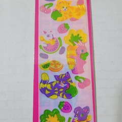 Vintage Lisa Frank Iridescent and Holographic Stickers Dogs Cats Fruit Veggies