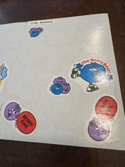 VTG LOT Mixed Trend Stickers Scratch & Sniff Root Beer Coconut Grape Blueberry
