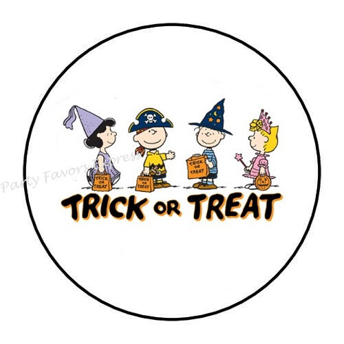 30 TRICK OR TREAT HALLOWEEN ENVELOPE SEALS LABELS FAVORS STICKERS 1.5″