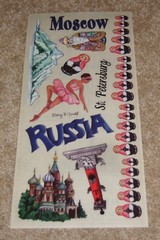 Stamping Station Clear Sticker Sheet ~ Travel….Russia (2003)