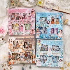 Seasonal Flower Sticker Set For Childrens Handmade Album Diaries Crafting