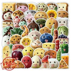 Flurendo 55Pcs Cookie Stickers Colourful-E4