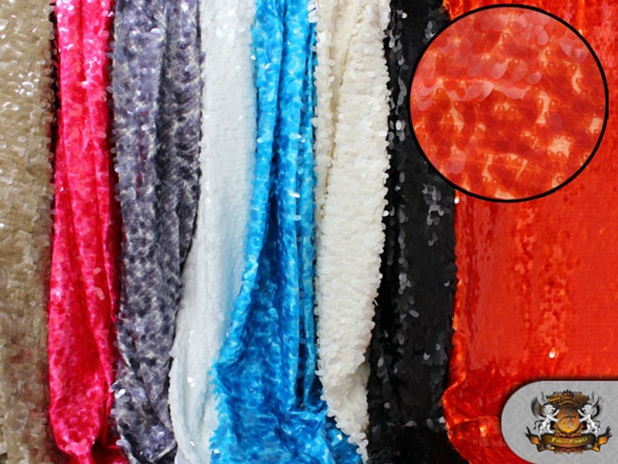 Sequin Fish Scale Taffeta 62″ Wide Fabric 9 COLORS TO CHOOSE FROM