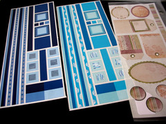 Blue/Aqua &Brown/Black Gr Lths, Amusement Park, Day to Day, Creative Memories.