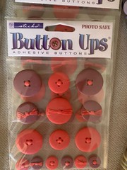 Sticko Button Ups Adhesive Buttons 6 Packs Total 3 Red 3 Yellow New