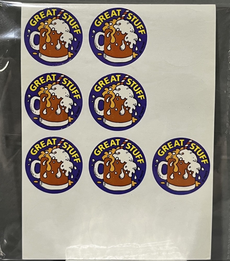Rare Vintage Food Smell Stickers Scratch N And Sniff Trend Rootbeer Great Stuff