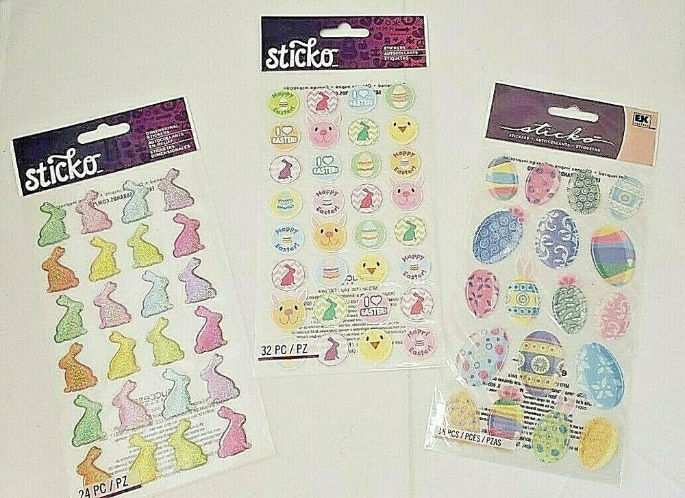 EK Success STICKO Easter Themed Stickers – CHOOSE ONE!