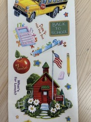 Miss Elizabeth’s Back to School 2-Sided Clear Stickers Scrapbooking