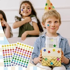 Pcs Small Star Stickers for Kids Reward, Foil Star Stickers, Holographic 2100