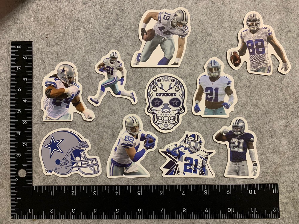 Lot of 10 Assorted Dallas Cowboys Stickers