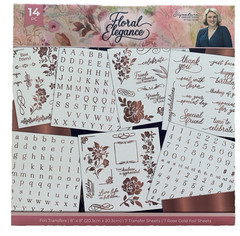 Crafters Companion Floral Elegance Foil Transfer Sheets