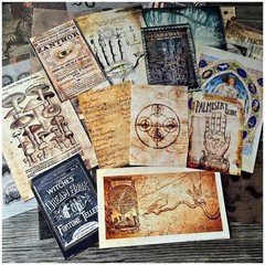 Dark Academia Junk Journal Supplies, Vintage Skull Decoupage Paper for Scrapbook