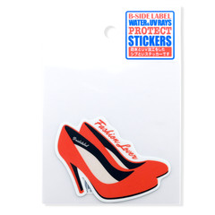 Fashionista Red High Heels ✦ B-Side Label Sticker