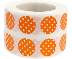 Circle Polka Dot Stickers | 0.5″ Inch Round | 1,000 Pack | Pick One Color