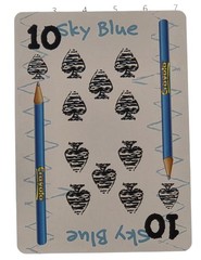 Colorful Crayola Crayons Color Sky Blue Cards Perfect Junk Journal Scrapbook S10