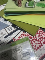 ⭐️300pc Scrapbook Paper Lot MFT My Favorite Things Stamps Dies Christmas St Pat